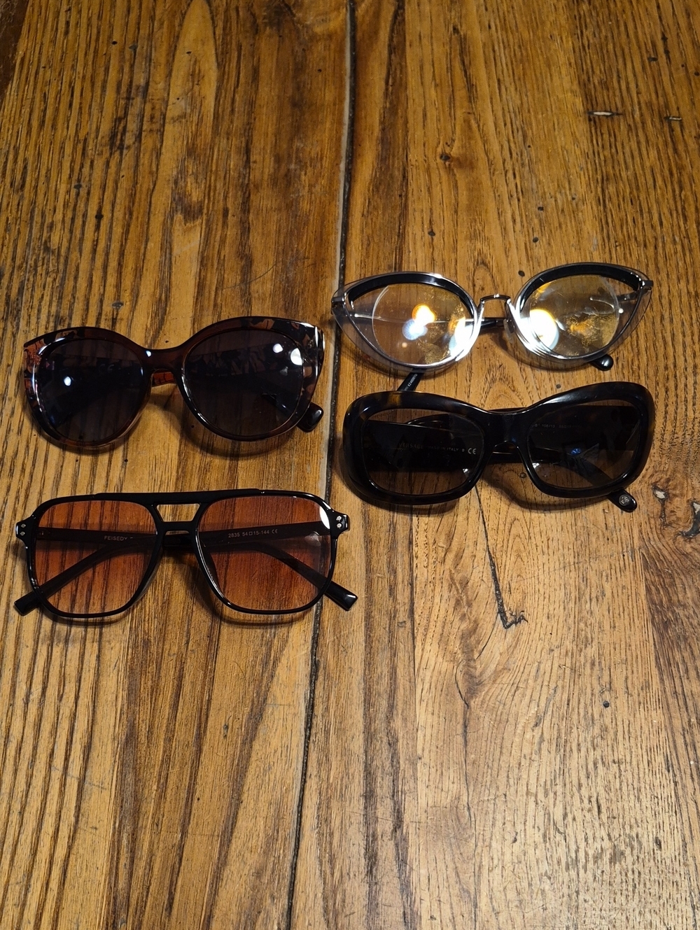 Assorted Women’s Sunglasses Pack — Brown Tortoise & Black Frames